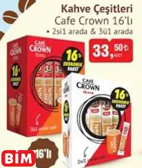 CAFE CROWN  KAHVE ÇEŞİTLERİ